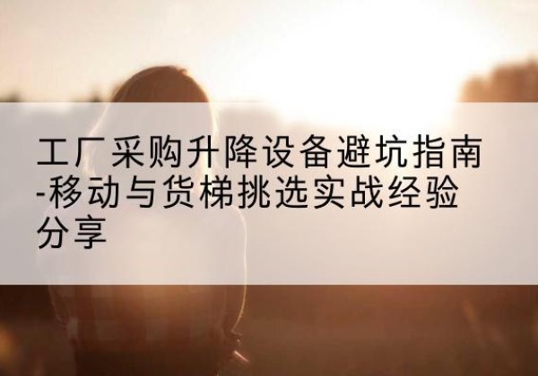 宝山移动式升降机怎么选-工厂采购升降设备避坑指南-移动与货梯挑选实战经验分享
